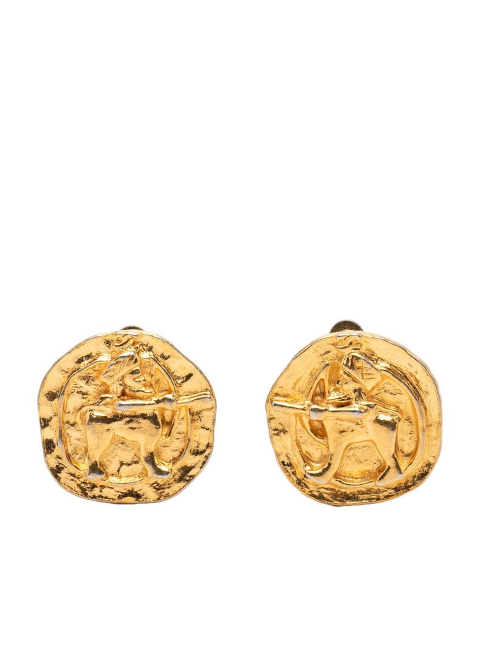 Chanel Cc Logo Clip-On Earrings Metal #371351C54B